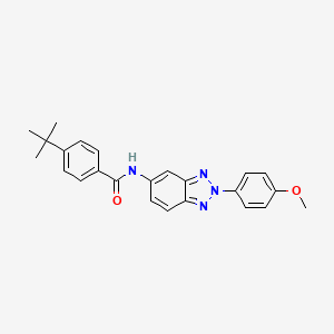 4-tert-butyl-N-[2-(4-methoxyphenyl)-2H-benzotriazol-5-yl]benzamide