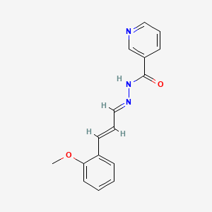 N'-[(E,2E)-3-(2-methoxyphenyl)-2-propenylidene]nicotinohydrazide