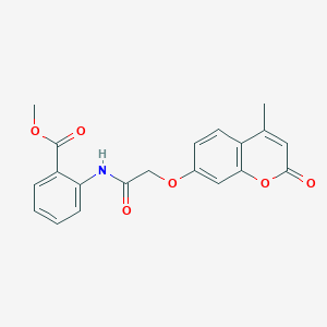 methyl 2-{2-[(4-methyl-2-oxo-2H-chromen-7-yl)oxy]acetamido}benzoate