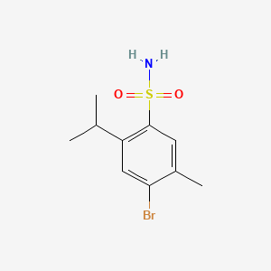 molecular formula C10H14BrNO2S B1169638 4-Bromo-5-methyl-2-(propan-2-yl)benzene-1-sulfonamide 