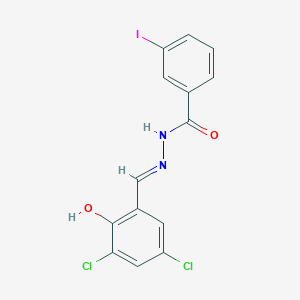 N'-[(E)-(3,5-dichloro-2-hydroxyphenyl)methylidene]-3-iodobenzohydrazide