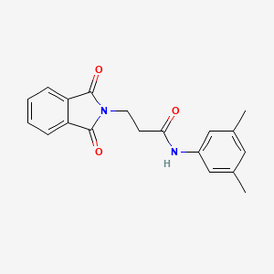 molecular formula C19H18N2O3 B11696490 N-(3,5-dimethylphenyl)-3-(1,3-dioxo-1,3-dihydro-2H-isoindol-2-yl)propanamide CAS No. 313267-28-6