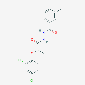 N'-[2-(2,4-dichlorophenoxy)propanoyl]-3-methylbenzohydrazide