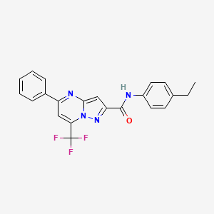 N-(4-ethylphenyl)-5-phenyl-7-(trifluoromethyl)pyrazolo[1,5-a]pyrimidine-2-carboxamide