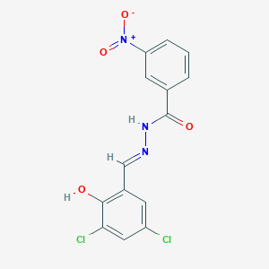 N'-[(E)-(3,5-dichloro-2-hydroxyphenyl)methylidene]-3-nitrobenzohydrazide