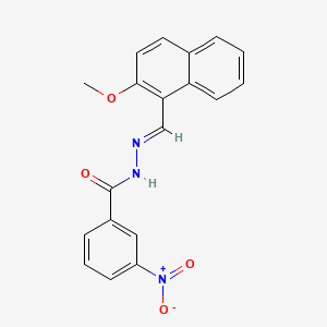 N'-[(E)-(2-methoxynaphthalen-1-yl)methylidene]-3-nitrobenzohydrazide