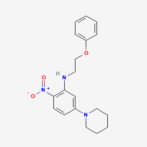 2-nitro-N-(2-phenoxyethyl)-5-(piperidin-1-yl)aniline