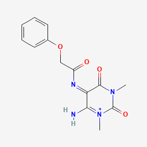 molecular formula C14H16N4O4 B1169667 N-(6-Amino-1,3-dimethyl-2,4-dioxo-1,2,3,4-tetrahydro-5-pyrimidinyl)-2-phenoxyacetamide CAS No. 166115-79-3