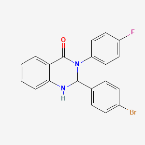 2-(4-bromophenyl)-3-(4-fluorophenyl)-2,3-dihydroquinazolin-4(1H)-one