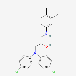 1-(3,6-dichloro-9H-carbazol-9-yl)-3-[(3,4-dimethylphenyl)amino]propan-2-ol