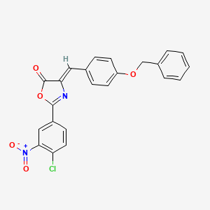 (4Z)-4-[4-(benzyloxy)benzylidene]-2-(4-chloro-3-nitrophenyl)-1,3-oxazol-5(4H)-one