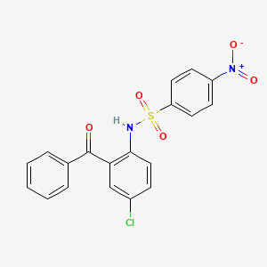 N-[4-chloro-2-(phenylcarbonyl)phenyl]-4-nitrobenzenesulfonamide