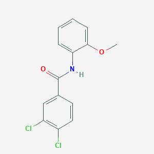 molecular formula C14H11Cl2NO2 B11696833 3,4-dichloro-N-(2-methoxyphenyl)benzamide 