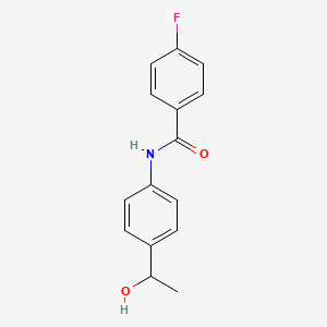 molecular formula C15H14FNO2 B1169685 4-fluoro-N-[4-(1-hydroxyethyl)phenyl]benzamide 