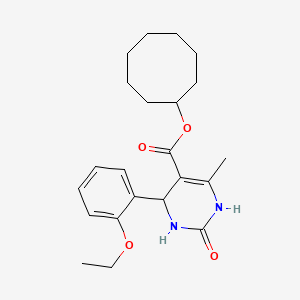 Cyclooctyl 4-(2-ethoxyphenyl)-6-methyl-2-oxo-1,2,3,4-tetrahydropyrimidine-5-carboxylate