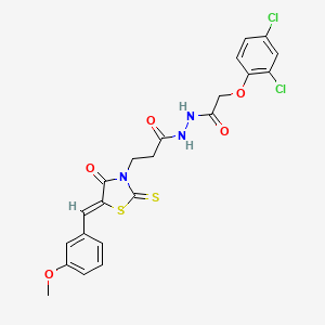 molecular formula C22H19Cl2N3O5S2 B11696877 C22H19Cl2N3O5S2 