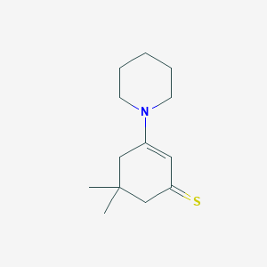 5,5-Dimethyl-3-piperidin-1-ylcyclohex-2-ene-1-thione