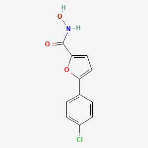 molecular formula C11H8ClNO3 B1169691 5-(4-chlorophenyl)-N-hydroxyfuran-2-carboxamide 