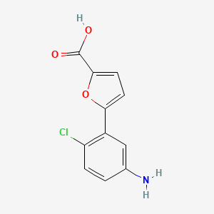 molecular formula C11H8ClNO3 B1169695 5-(5-Amino-2-chlorophenyl)furan-2-carboxylic acid 