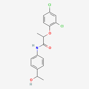 molecular formula C17H17Cl2NO3 B1169696 2-(2,4-dichlorophenoxy)-N-[4-(1-hydroxyethyl)phenyl]propanamide 