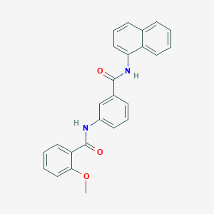 2-methoxy-N-[3-(naphthalen-1-ylcarbamoyl)phenyl]benzamide