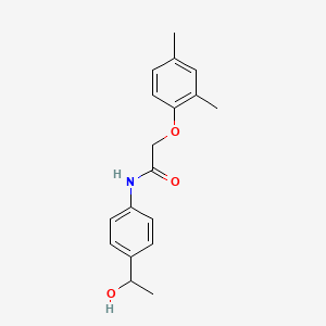 2-(2,4-dimethylphenoxy)-N-[4-(1-hydroxyethyl)phenyl]acetamide