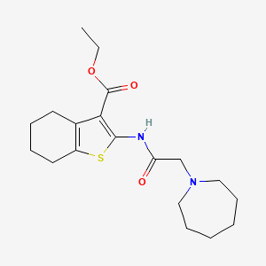 Ethyl 2-[(azepan-1-ylacetyl)amino]-4,5,6,7-tetrahydro-1-benzothiophene-3-carboxylate