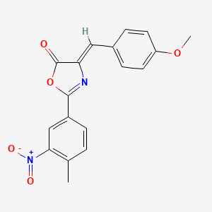 (4Z)-4-(4-methoxybenzylidene)-2-(4-methyl-3-nitrophenyl)-1,3-oxazol-5(4H)-one