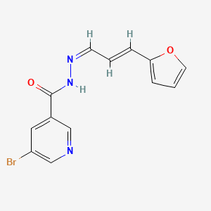 5-Bromo-nicotinic acid [(E)-3-furan-2-yl-prop-2-en-(Z)-ylidene]-hydrazide