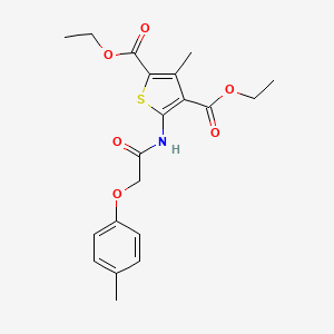 2,4-Diethyl 3-methyl-5-[2-(4-methylphenoxy)acetamido]thiophene-2,4-dicarboxylate