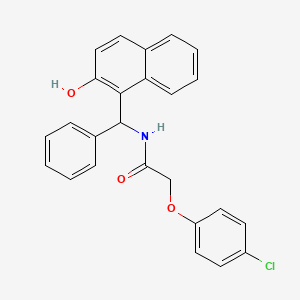 2-(4-chlorophenoxy)-N-[(2-hydroxynaphthyl)phenylmethyl]acetamide