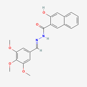 3-hydroxy-N'-[(E)-(3,4,5-trimethoxyphenyl)methylidene]naphthalene-2-carbohydrazide