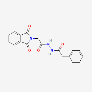 2-(1,3-dioxo-1,3-dihydro-2H-isoindol-2-yl)-N'-(phenylacetyl)acetohydrazide