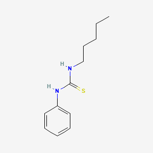 molecular formula C12H18N2S B11697209 1-Pentyl-3-phenylthiourea CAS No. 53088-08-7