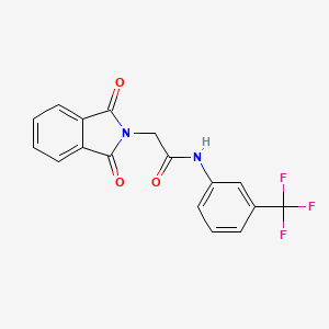 molecular formula C17H11F3N2O3 B11697215 2-(1,3-dioxo-1,3-dihydro-2H-isoindol-2-yl)-N-[3-(trifluoromethyl)phenyl]acetamide 