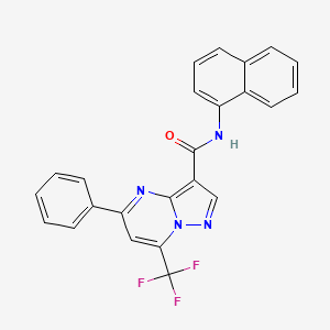 N-(naphthalen-1-yl)-5-phenyl-7-(trifluoromethyl)pyrazolo[1,5-a]pyrimidine-3-carboxamide