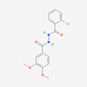 N'-[(2-chlorophenyl)carbonyl]-3,4-dimethoxybenzohydrazide