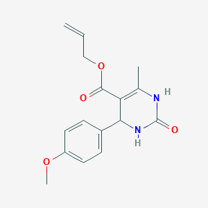 molecular formula C16H18N2O4 B11697274 Prop-2-en-1-yl 4-(4-methoxyphenyl)-6-methyl-2-oxo-1,2,3,4-tetrahydropyrimidine-5-carboxylate 