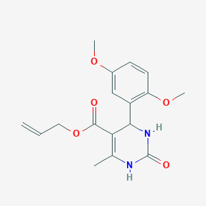 molecular formula C17H20N2O5 B11697290 Prop-2-en-1-yl 4-(2,5-dimethoxyphenyl)-6-methyl-2-oxo-1,2,3,4-tetrahydropyrimidine-5-carboxylate 