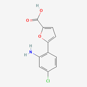 5-(2-Amino-4-chlorophenyl)furan-2-carboxylic acid