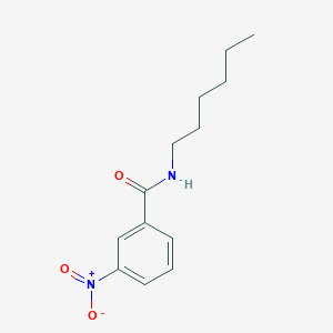 molecular formula C13H18N2O3 B11697331 N-hexyl-3-nitrobenzamide 