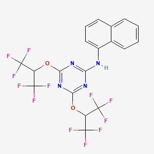 1,3,5-Triazine, 2,4-bis(2,2,2-trifluoro-1-trifluoromethylethoxy)-6-(1-naphthylamino)-