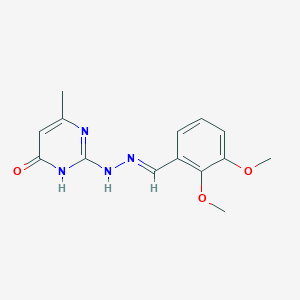 2,3-Dimethoxybenzaldehyde (4-methyl-6-oxo-1,6-dihydropyrimidin-2-yl)hydrazone