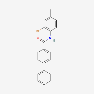 N-(2-bromo-4-methylphenyl)biphenyl-4-carboxamide