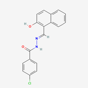 4-chloro-N'-[(E)-(2-hydroxynaphthalen-1-yl)methylidene]benzohydrazide