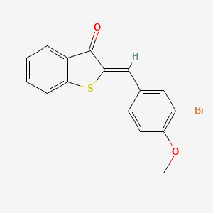 (2Z)-2-(3-bromo-4-methoxybenzylidene)-1-benzothiophen-3(2H)-one