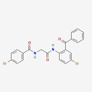 N-[(2-Benzoyl-4-bromo-phenylcarbamoyl)-methyl]-4-bromo-benzamide