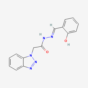 2-(1H-benzotriazol-1-yl)-N'-[(E)-(2-hydroxyphenyl)methylidene]acetohydrazide