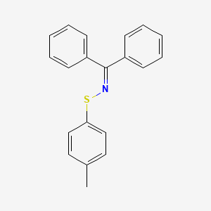 molecular formula C20H17NS B11697551 diphenylmethanone S-(4-methylphenyl)thioxime 