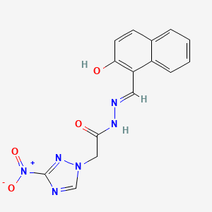 N'-[(E)-(2-hydroxynaphthalen-1-yl)methylidene]-2-(3-nitro-1H-1,2,4-triazol-1-yl)acetohydrazide